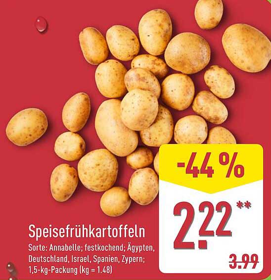 Speise frühkartoffeln