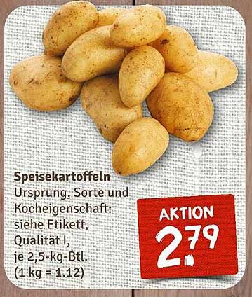 Speisekartoffeln Qualität I, je 2,5-kg-Btl.