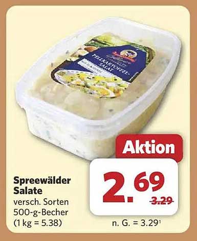 Spreewälder Salate, verschiedene Sorten, 500-g-Becher