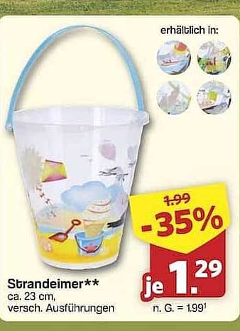 Strandeimer - Ideal für den Sommer!
