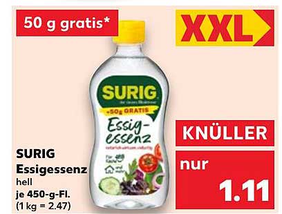 SURIG Essigessenz hell je 450-g-Fl.