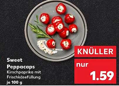 Sweet Peppacaps Kirschpaprika mit Frischkäsefüllung je 100 g