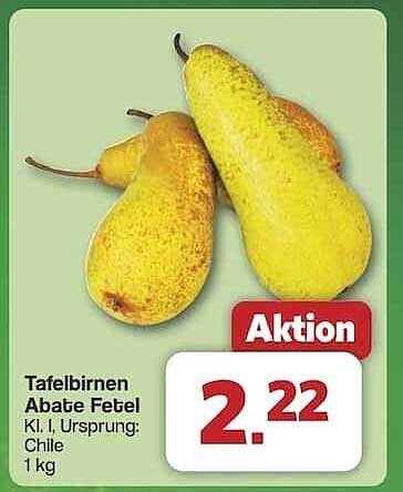 Tafelbirnen Abate Fetel, Klasse I, 1 kg