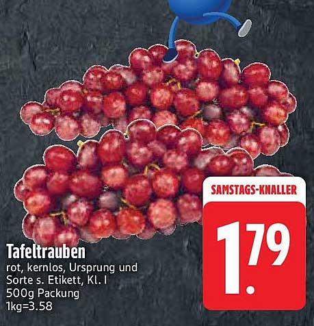 Tafeltrauben rot, kernlos - Superangebot!