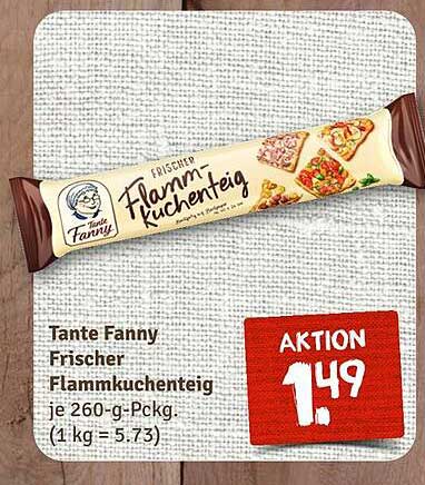 Tante Fanny Frischer Flammkuchenteig