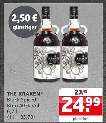 THE KRAKEN Black Spiced Rum 0,7 L - Jetzt im Angebot!