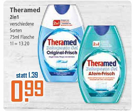 Theramed 2in1 Zahnpasta - Verschiedene Sorten 75ml