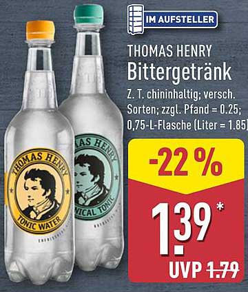 THOMAS HENRY Bittergetränk 0,75 L