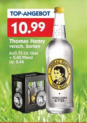 Thomas Henry Tonic Water – Erfrischung pur!