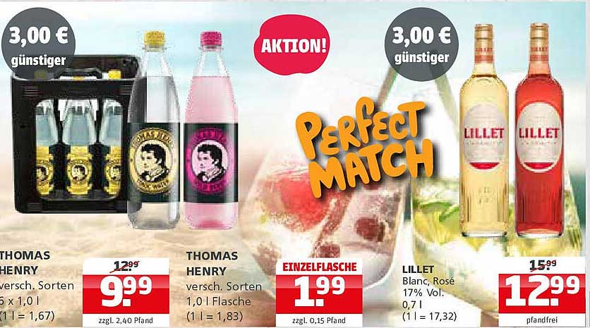 THOMAS HENRY - Verschiedene Sorten, 1,0 l Flasche