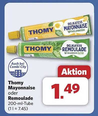 Thomy Mayonnaise oder Remoulade 200-ml-Tube
