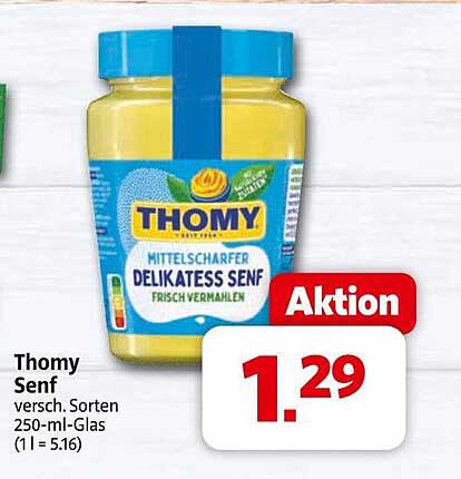 Thomy Senf versch. Sorten 250-ml-Glas