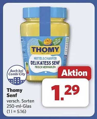 Thomy Senf versch. Sorten 250-ml-Glas