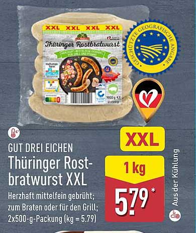Thüringer Rostbratwurst XXL