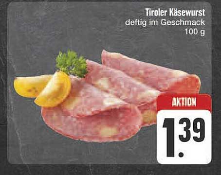 Tiroler Käsewurst deftig im Geschmack 100 g