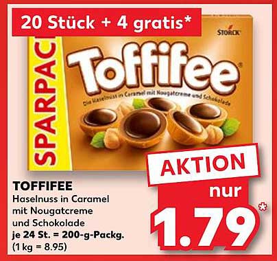 TOFFIFEE – Haselnuss in Caramel mit Nougatcreme und Schokolade