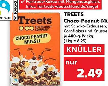 TREETS Choco-Peanut-Müsli 400 g