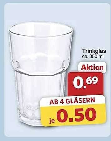 Trinkglas ca. 350 ml