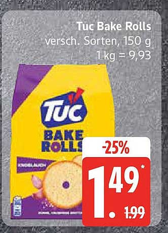 Tuc Bake Rolls, 150 g für nur 1,49 €