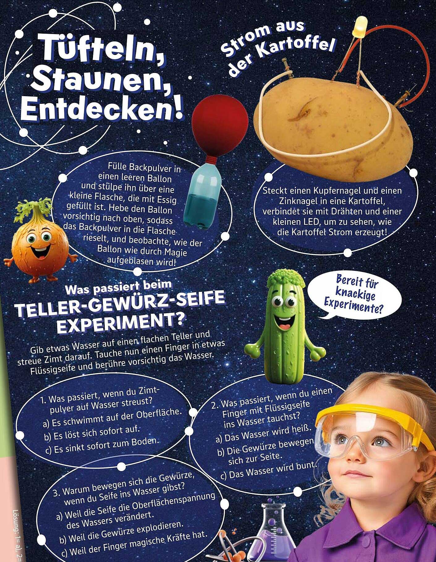 Tüfteln, Staunen, Entdecken! Experimentier-Set für Kinder