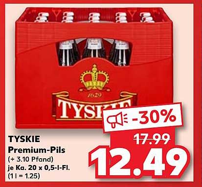 TYSKIE Premium-Pils 20 x 0,5 l
