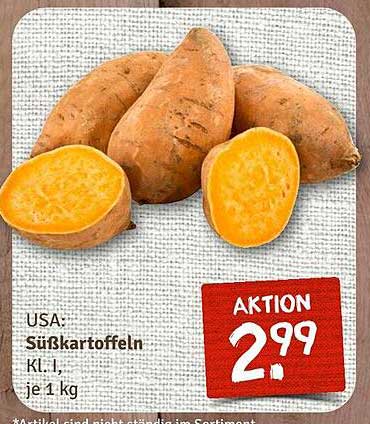USA Süßkartoffeln Kl. I, je 1 kg