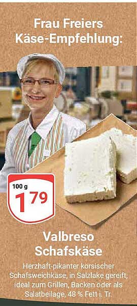Valbreso Schafskäse - Herzhaft pikant und cremig