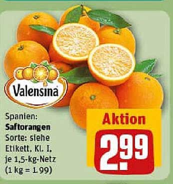 Valensina Saftorangen 1,5 kg-Netz