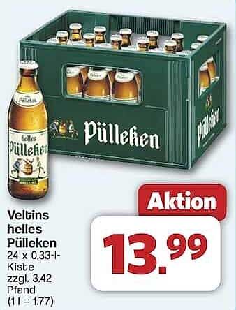 Vellins helles Püleken Kiste 24 x 0,33 l