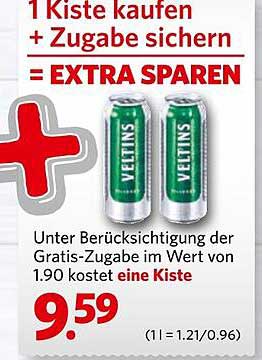 Veltins Bier Kiste – 1 Kiste kaufen + Zugabe sichern