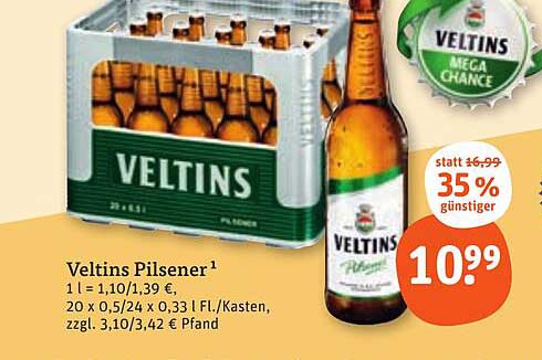 Veltins Pilsener 20 x 0,5L Kasten