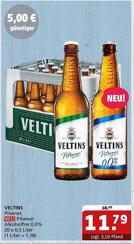 Veltins Pilsener Alkoholfrei 0,0% – 20 x 0,5 Liter
