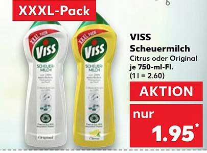 VISS Scheuermilch Citrus oder Original – 750-ml-Packung im Angebot