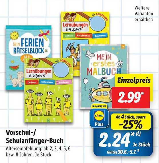 Vorschul-/Schulanfänger-Buch