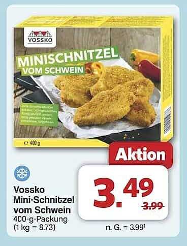 Vossko Mini-Schnitzel vom Schwein – 400-g-Packung