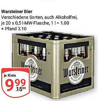 Warsteiner Bier - Verschiedene Sorten, auch alkoholfrei