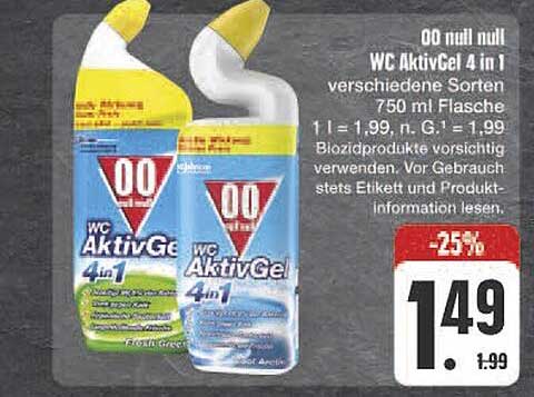 WC AktivGel 4 in 1 - verschiedene Sorten 750 ml Flasche