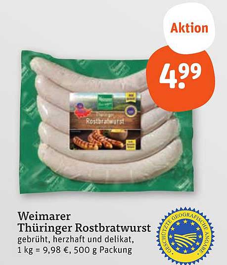 Weimarer Thüringer Rostbratwurst