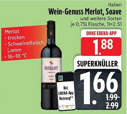 Wein-Genuss Merlot, Soave und weitere Sorten je 0,751 Flasche, 11=-2,51