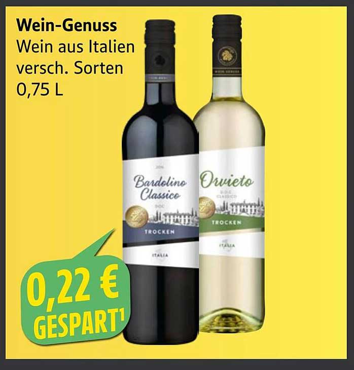 Wein-Genuss – Wein aus Italien, verschiedene Sorten 0,75 L
