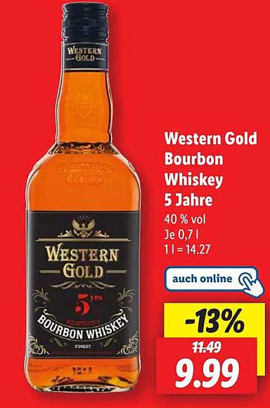 Western Gold Bourbon Whiskey 5 Jahre