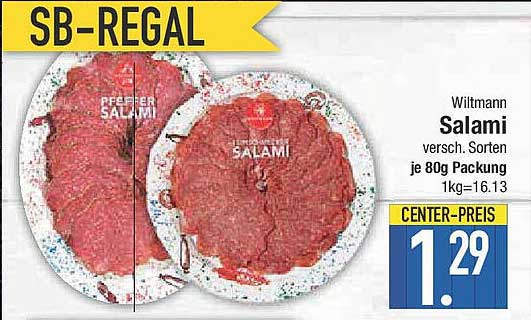 Wiltmann Salami verschiedene Sorten je 80g