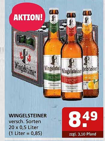 WINGELSTEINER - verschiedene Sorten 20 x 0,5 Liter