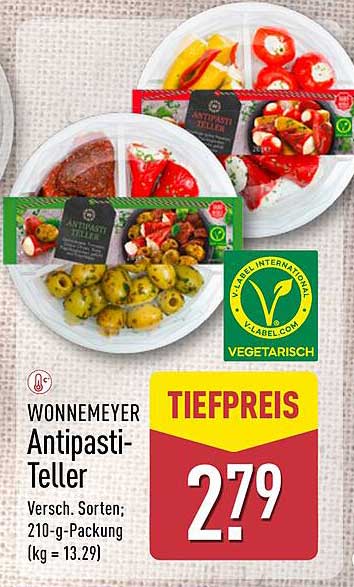Wonnemeyer Antipasti-Teller 210-g-Packung