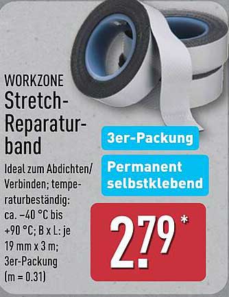 WORKZONE Stretch-Reparaturband 3er-Packung