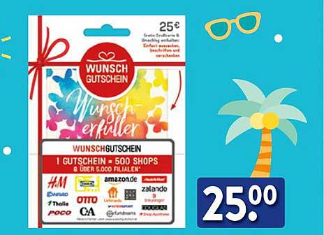 WUNSCHGUTSCHEIN – Der Gutschein für grenzenloses Shopping!