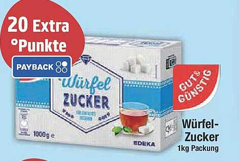 Würfel-Zucker 1kg Packung