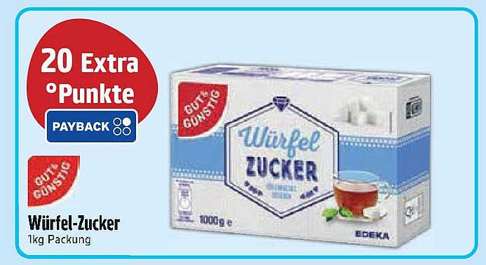 Würfel-Zucker 1kg Packung