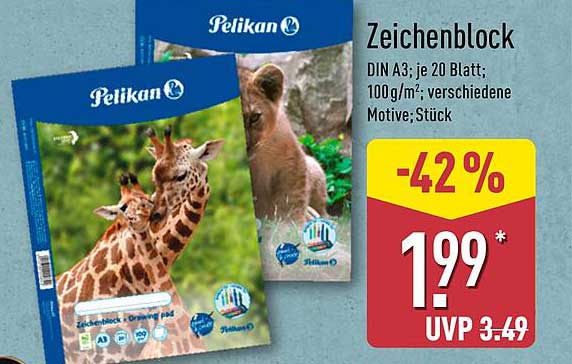 Zeichenblock A3 von Pelikan