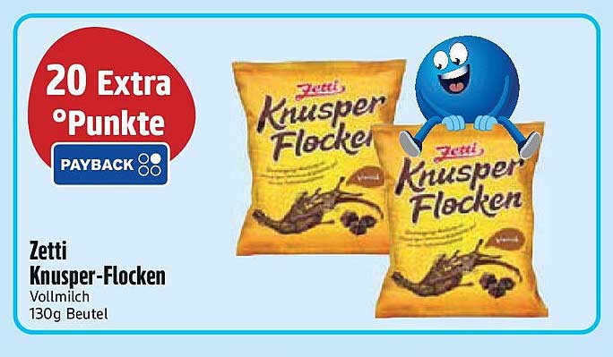 Zetti Knusper-Flocken Vollmilch 130g Beutel